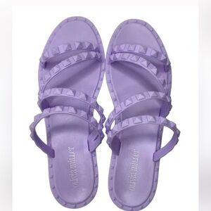 Olivia Miller Purple Studded Sandals